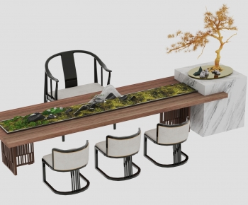 New Chinese Style Tea Tables And Chairs-ID:485886104