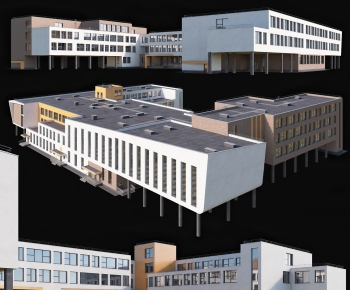 Modern School Building-ID:618210081