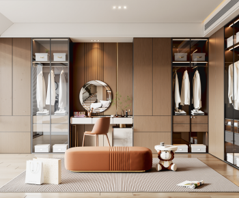 Modern Clothes Storage Area-ID:821790939