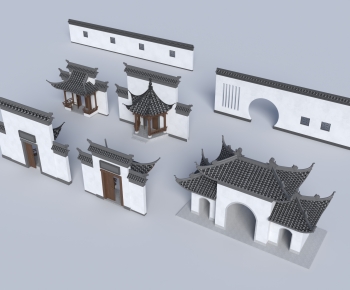 Chinese Style Facade Element-ID:827909953