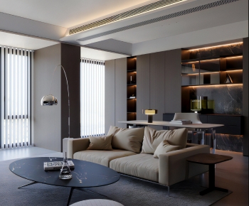 Modern A Living Room-ID:909615048