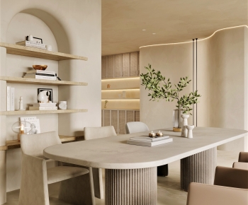 Wabi-sabi Style Dining Room-ID:342780118