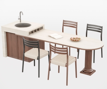 Modern Dining Table And Chairs-ID:810136088