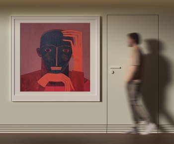 现代人物抽象挂画-ID:638057956