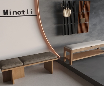 Modern Stool For Changing Shoes-ID:496484992