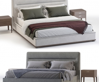 Modern Double Bed-ID:632797004