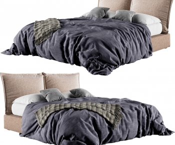 Modern Double Bed-ID:874798068