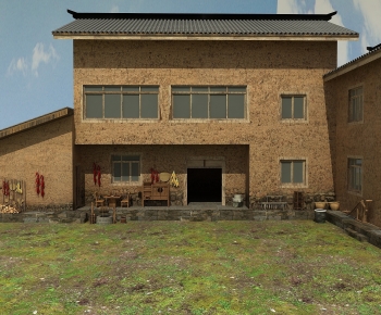 New Chinese Style Building Appearance-ID:191001898