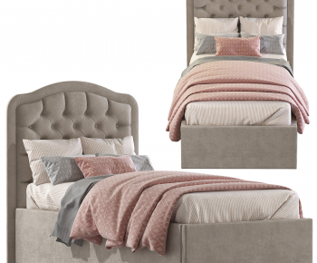 Simple European Style Child's Bed-ID:348613989