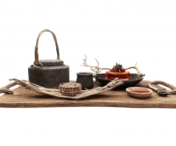 Wabi-sabi Style Tea Set-ID:357872967