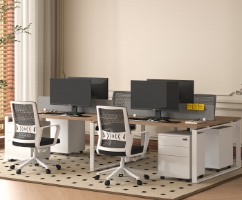 Modern Office Desk And Chair-ID:949309115
