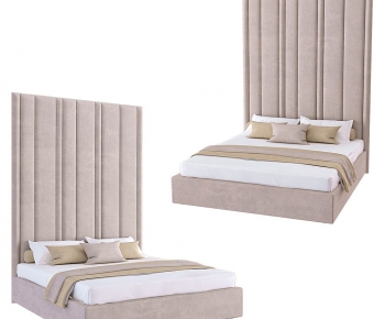 Modern Double Bed-ID:107925892