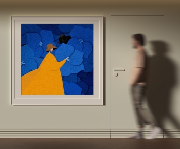 现代人物抽象挂画-ID:966129067
