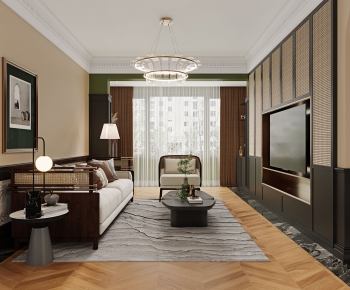 New Chinese Style A Living Room-ID:532130007