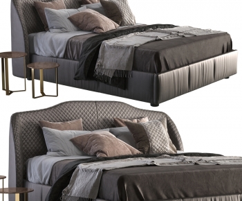Modern Double Bed-ID:490036965