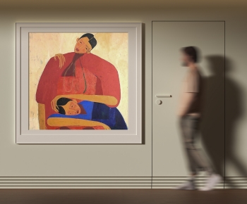 现代人物抽象挂画-ID:956793079