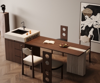 Modern Dining Table And Chairs-ID:364038942