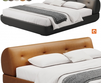 Modern Double Bed-ID:112201935