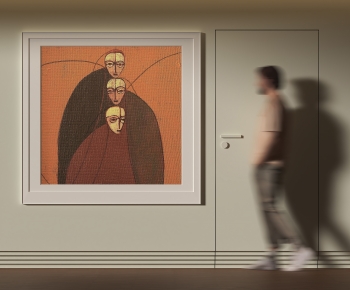 现代人物抽象挂画-ID:789948949
