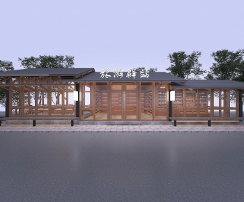 New Chinese Style Building Appearance-ID:426815035