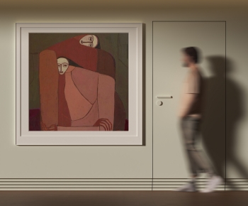 现代人物抽象挂画-ID:401830917