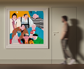 现代人物抽象挂画-ID:784435039