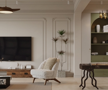 French Style A Living Room-ID:859464884