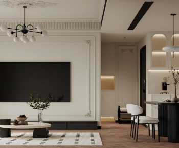 French Style A Living Room-ID:123297936