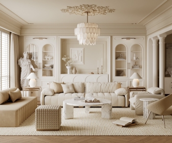 French Style A Living Room-ID:506172906