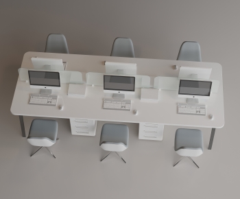 Modern Office Desk And Chair-ID:221509995