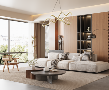 Modern A Living Room-ID:284420013