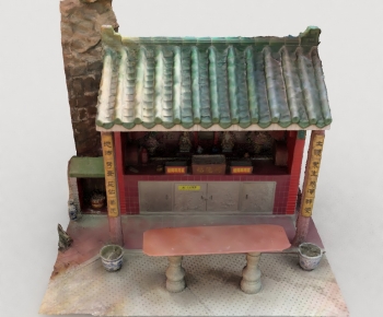 Chinese Style Religious Architecture-ID:589950081