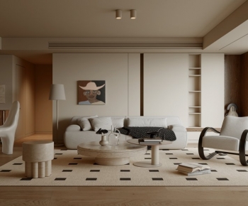 Modern A Living Room-ID:991372118