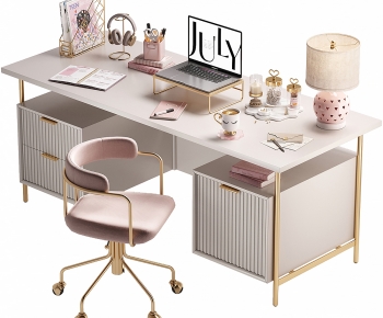 Modern Computer Desk And Chair-ID:622648959