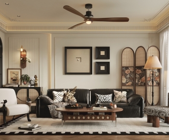 French Style A Living Room-ID:468864921