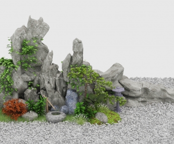 New Chinese Style Rockery Waterscape-ID:846538077