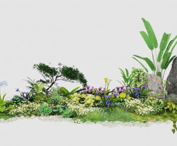 Modern Flowers And Grass-ID:236287126