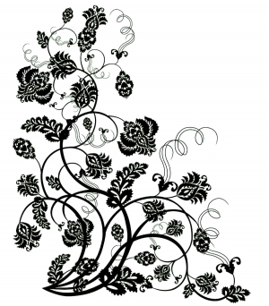凹凸黑白古典花纹-ID:803855902