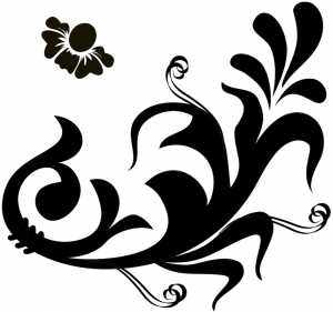 凹凸黑白古典花纹-ID:816977024