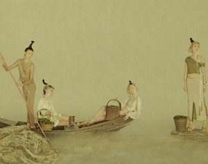 中式人物装饰画-ID:548527004
