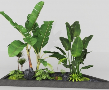 现代室内种植池植物景-ID:711647035