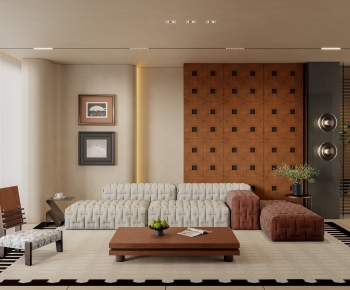 Modern A Living Room-ID:646425969