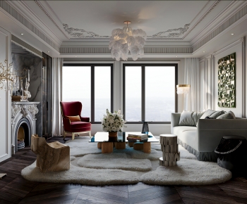 French Style A Living Room-ID:404323105