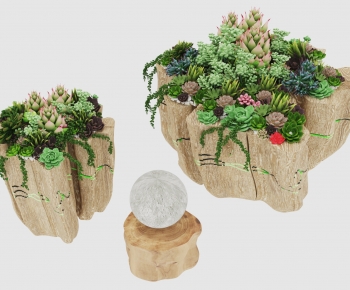 Modern Potted Green Plant-ID:882110666