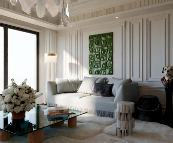 French Style A Living Room-ID:209908014