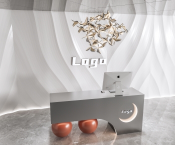 Modern Reception Desk-ID:713794951