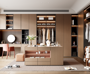 Modern Clothes Storage Area-ID:503938916