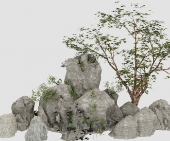 New Chinese Style Rockery Waterscape-ID:979958066