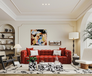 Modern A Living Room-ID:698153025