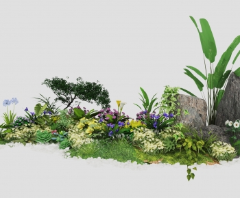 Modern Flowers And Grass-ID:329483038